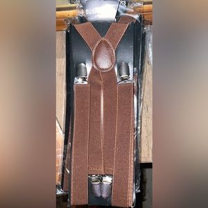 8 pairs of brown suspenders BRAND NEW